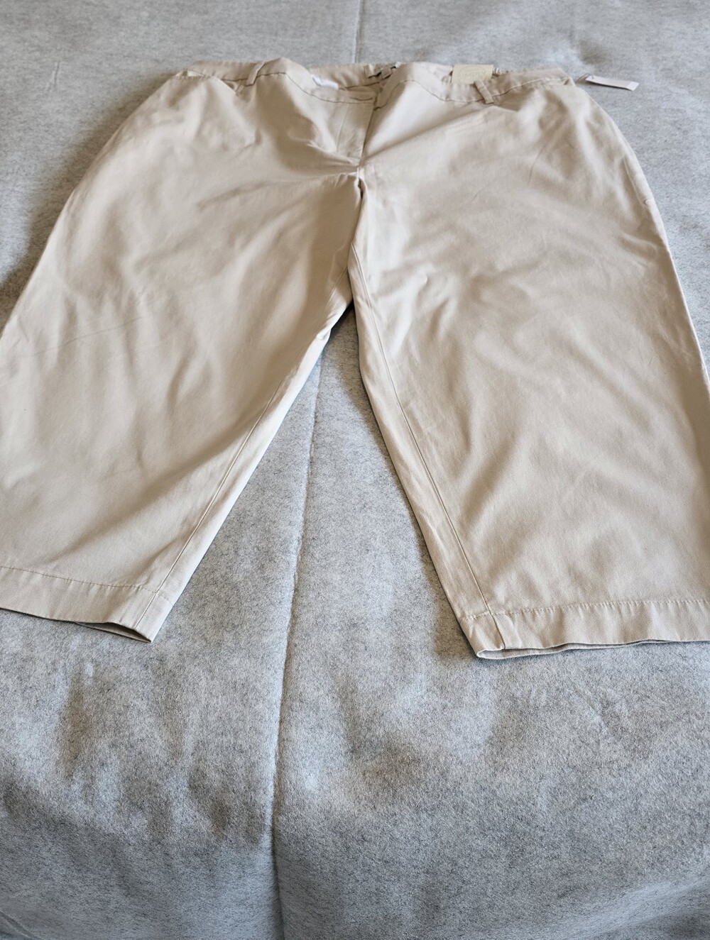 Talbots Simply Flattering Capri Pants 20W NWT Beige Tan Stretch